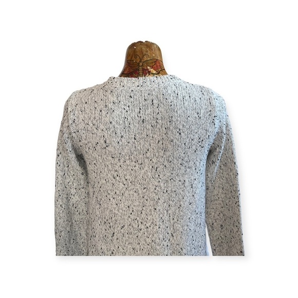 Club Monaco sweater knit top gray cream XS wool blend - Picture 5 of 12